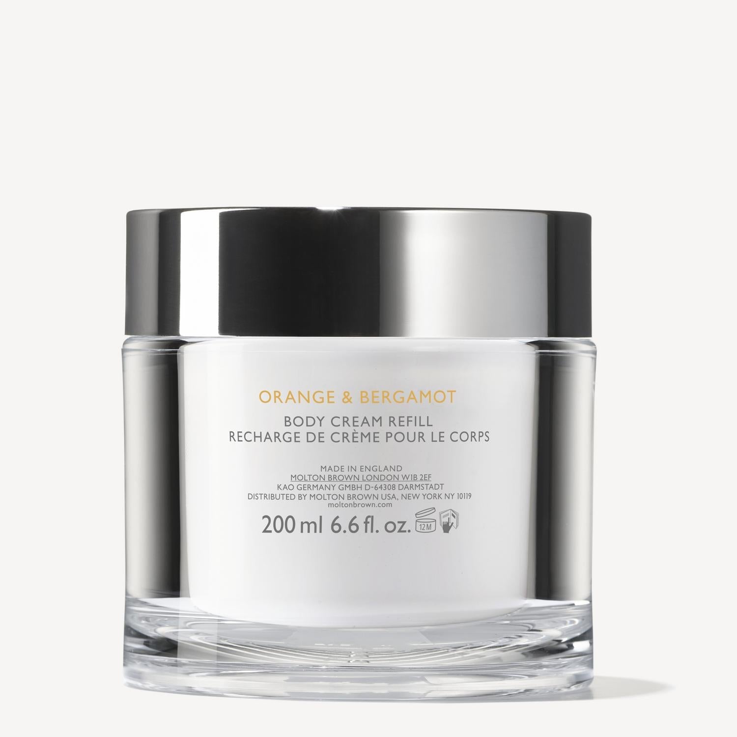 Orange & Bergamot Refillable Body Cream 200ml