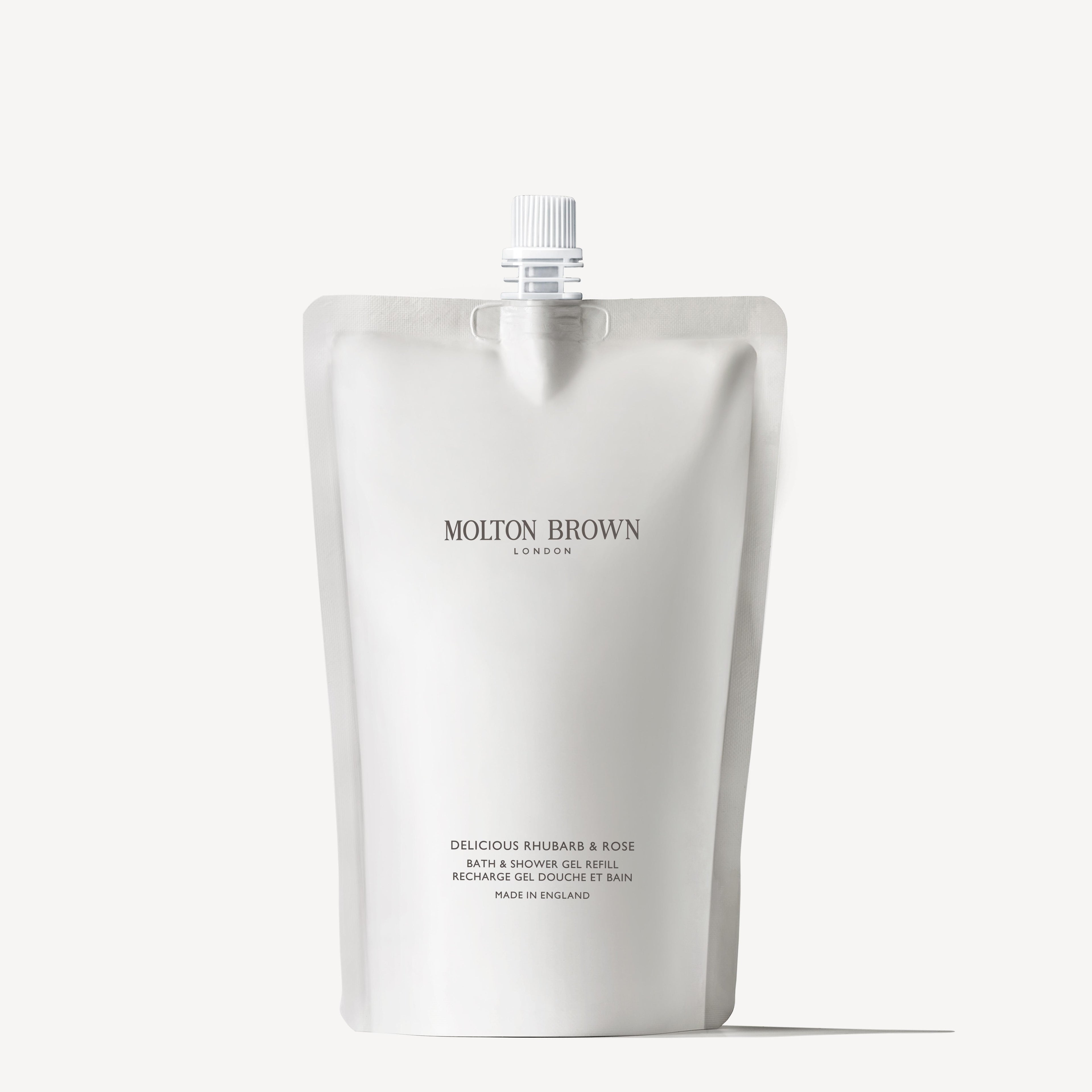 Delicious Rhubarb & Rose Bath & Shower Gel Refill 400ml